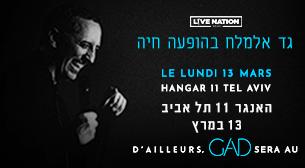 Gad Elmaleh Hangar 11  March 13, 2023 tickets.